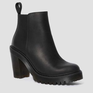 Dr. Marten Magdalena Leather Heeled Chelsea Boots